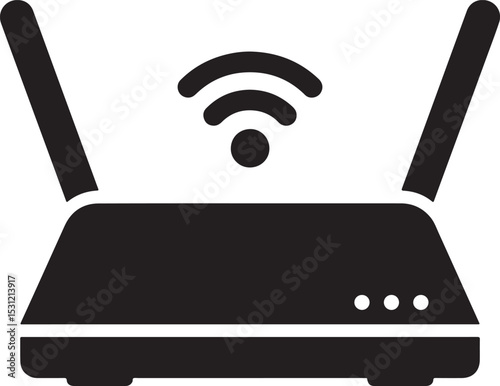 wi-fi router icon. wi-fi modem vector. Wireless network connection symbol vector illustration