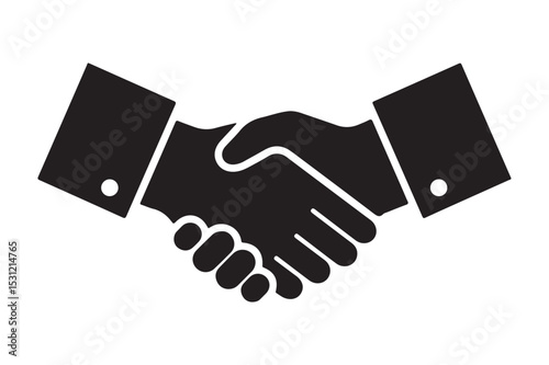 handshake icon vector illustration