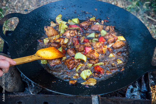barbecue in the garden