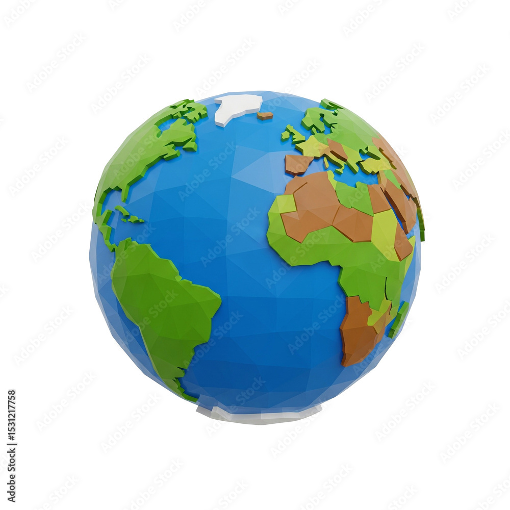 Naklejka premium globe on white background