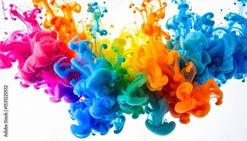 Color Explosion of Ink in Water