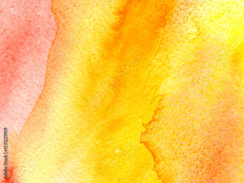 Abstract colorful background, orange watercolor texture 
