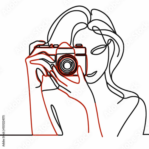 Woman holding camera