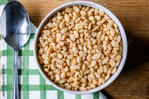 Bowl Of Classic Rice Krispies Breakfast Cereals