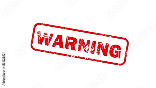 Warning stamp animation | Rubber stamp animation