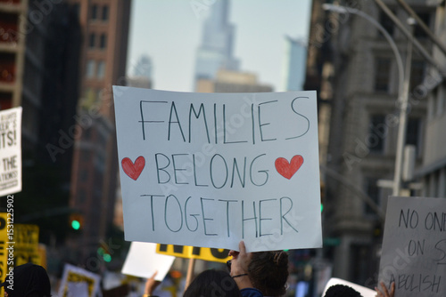 Anti-ICE protest in New York City.