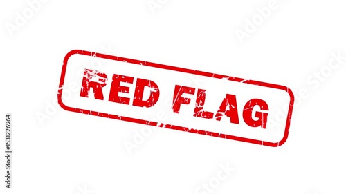 Red Flag stamp animation