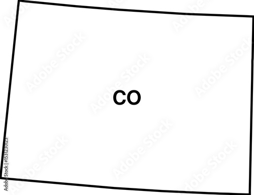 map of Colorado state usa