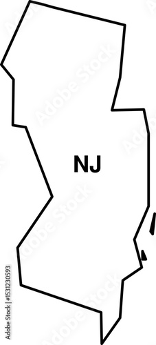 map of New Jersey state usa