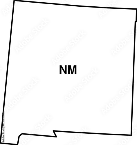 map of New Mexico state usa