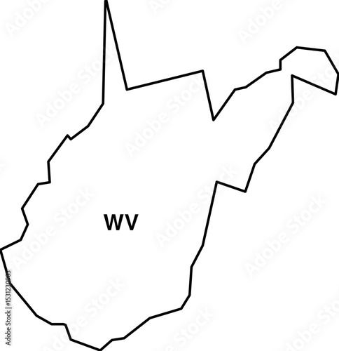 map of West Vargini state usa