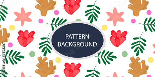 Beautifull Watercolor coral and reef variant type of underwater concept pattern background.Bright and stylish sea theme background
