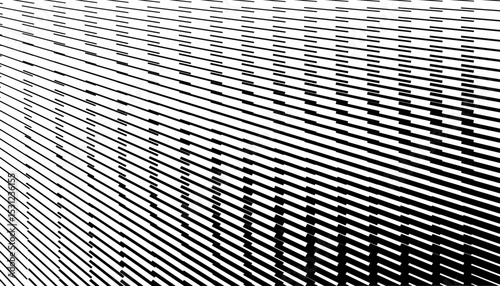 Black and white abstract transition pattern with dash line for modern background and jersey design. Fully editable vector element. Vector Format Illustration 