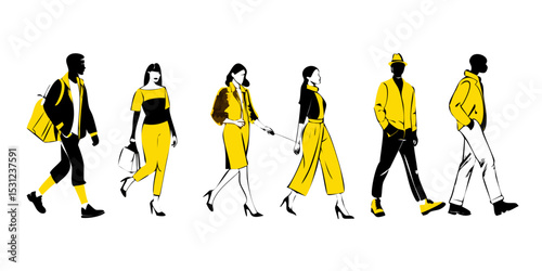fashion girls silhouettes