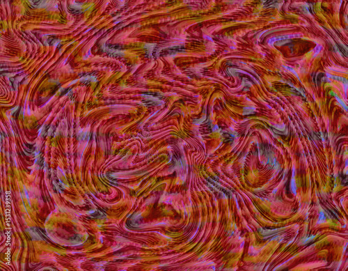 Abstract Swirling Red Orange and Purple Texture