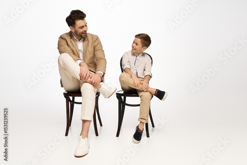 Joyful moments shared between father and son during festive celebration of Father Day 2025