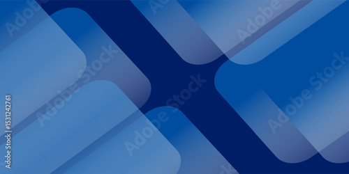 Abstract blue background with glowing geometric lines. Modern blue gradient square shape design. Futuristic technology concept. Suit for brochure, corporate, website, poster, banner, cover modern.