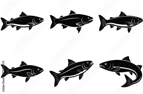 salmon vector icon