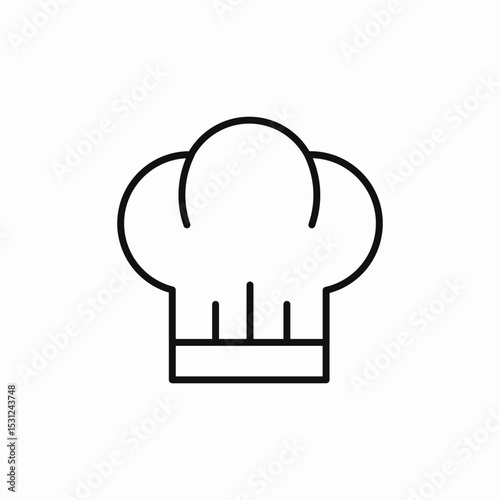 cook hat icon sign vector