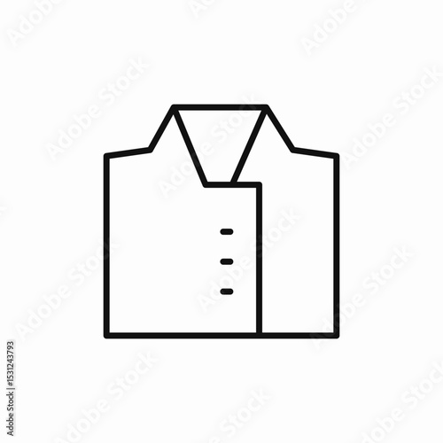 cook uniform icon sign vector