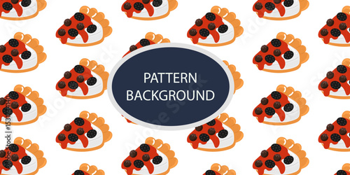 Sween and yummy pie milk varinat flour pattern background