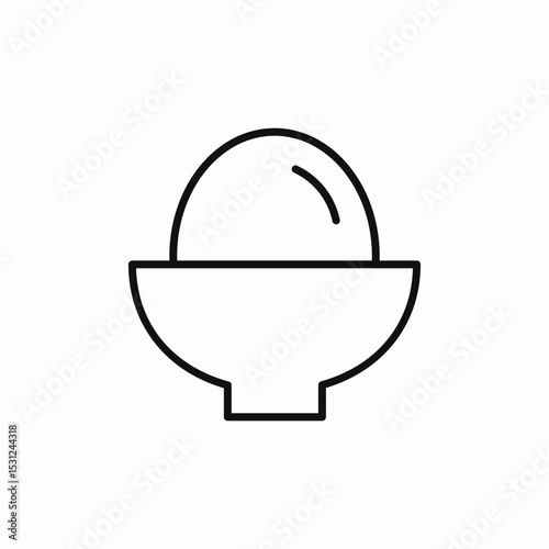 egg breakfast icon sign vector