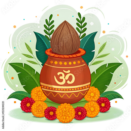 a vibrant illustration featuring a tradition
