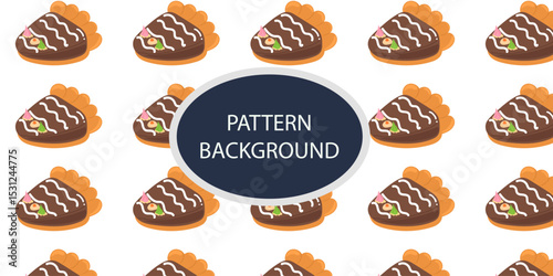 Sween and yummy pie milk varinat flour pattern background