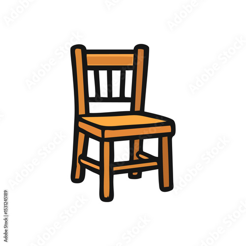 Chair vector chair icon room furniture flat vector design for seating layout modern house interior decor illustration editable vector for stock graphic resource pack and collection