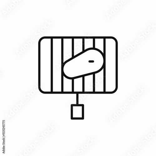 grill meat icon sign vector