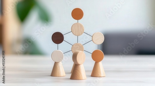 Online Meeting Cybersecurity Concept, Office network map overlay on team video call, symbolizing secure access