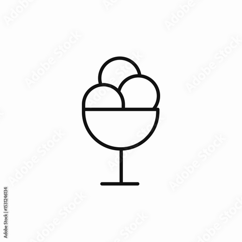 ice cream cup icon sign vector