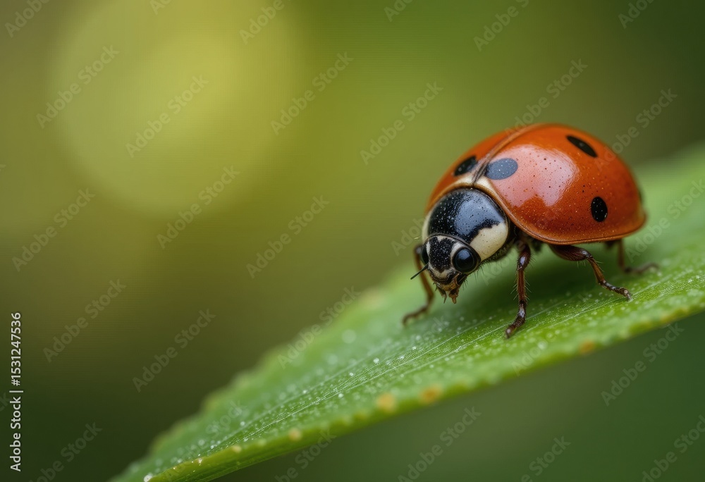 Obraz premium ladybird on a leaf