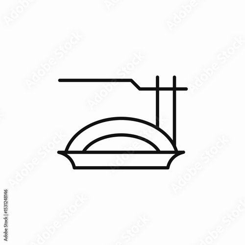 spaghetti pasta icon sign vector