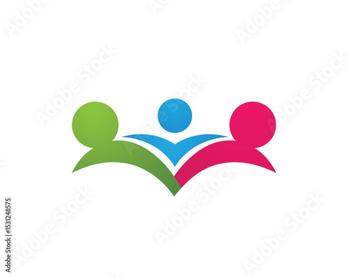 Human character logo sign