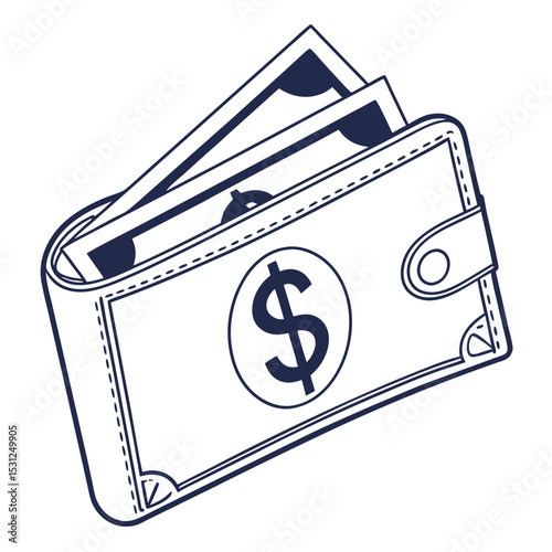 Dollar sign money bag vector icon for business and finance