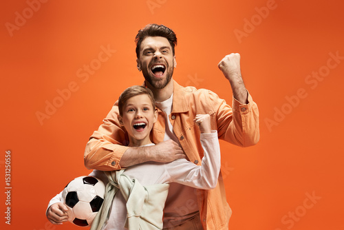 Εκτύπωση καμβά Celebrating fatherhood and joy during Father Day festivities in 2025