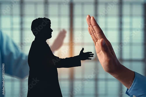 Refusal of a handshake preventing connection or agreement