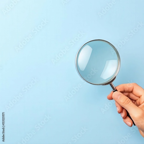 Digital literacy strategy Concept, person holding magnifying glass to verify a suspicious online article