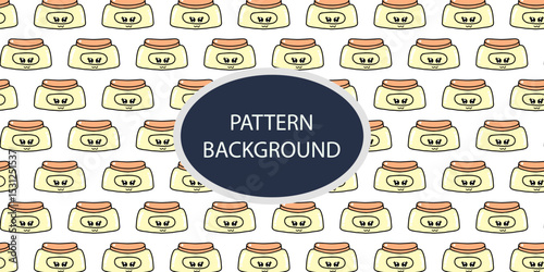 Set of comsmetic doodles pattern background design. textile, fabric, pattern