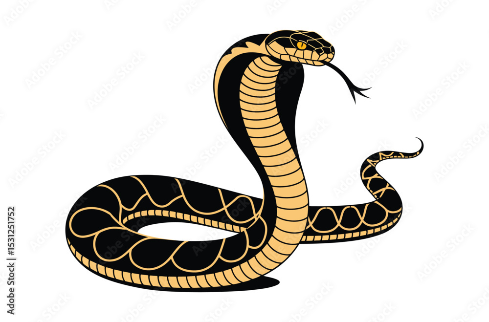 Fototapeta premium vector illustration of a snake