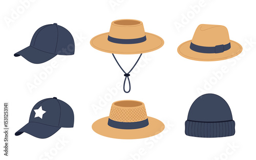 set of hats
