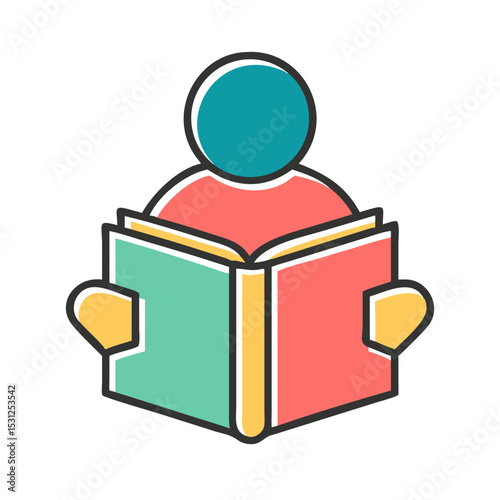 Engrossed in Reading Person Immersed in Book, Enjoying Literature