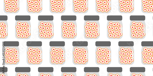 Cookies pattern background.  illustration with biscuit and oatmeal cookies. cartoon elements isolated on monochrome background.