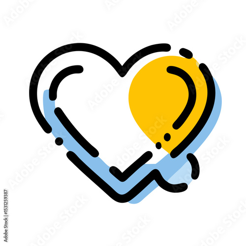 Heart Icon Design  A Simple, Modern Illustration of Love and Affection
