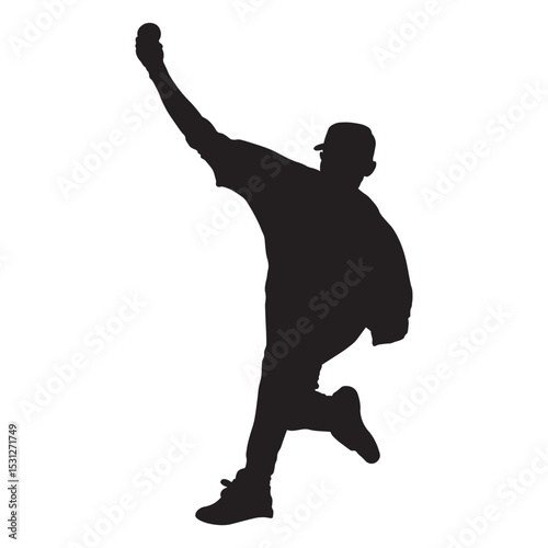 Baseball Player Silhouette