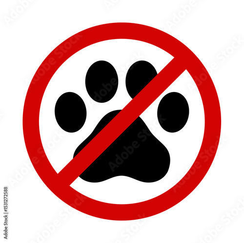 No cat symbol. Vector image