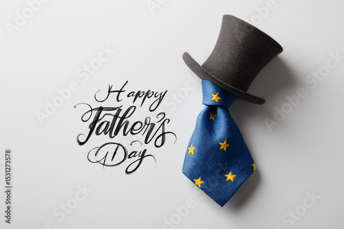 A heartwarming tribute with stylish accessories celebrates fathers and embodies love Generative AI photo