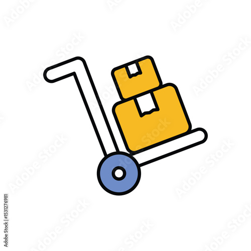 Logistics  Icon vector stock illustration