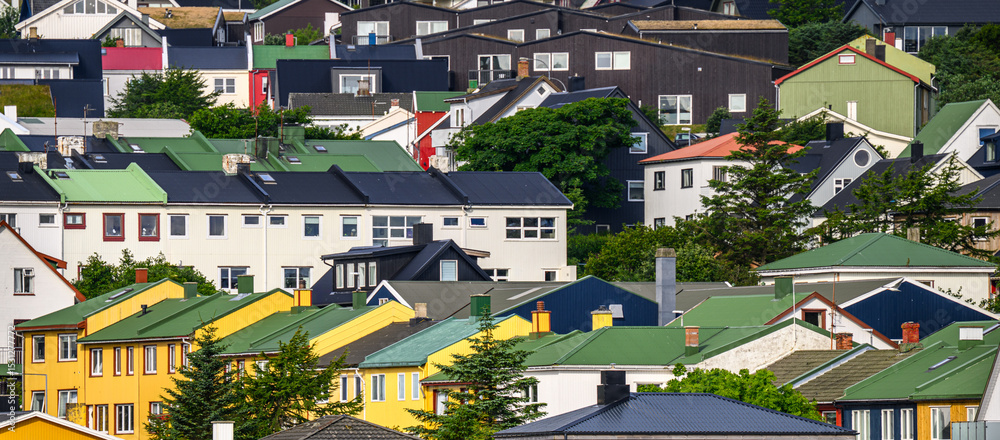 Fototapeta premium Torshavn rooftops